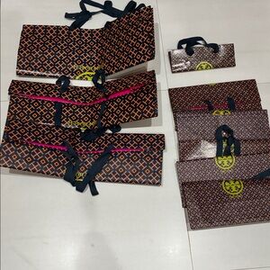 9 Tory Burch shopping bags